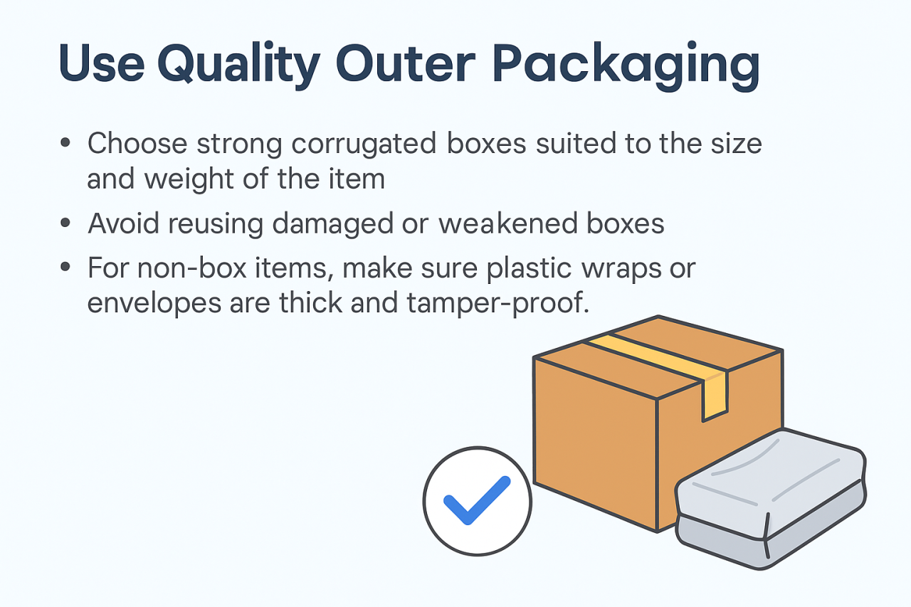 Use quality outer packaging